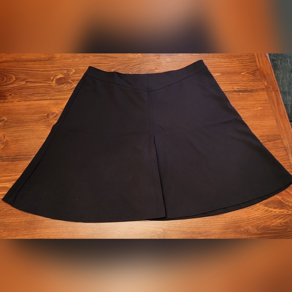 George Woman Size 22 Black A-line Skirt Pleated